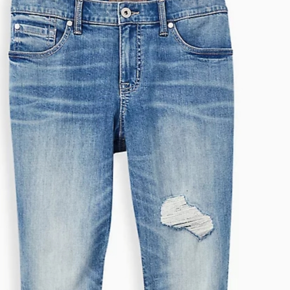 Torrid crop boyfriend jean